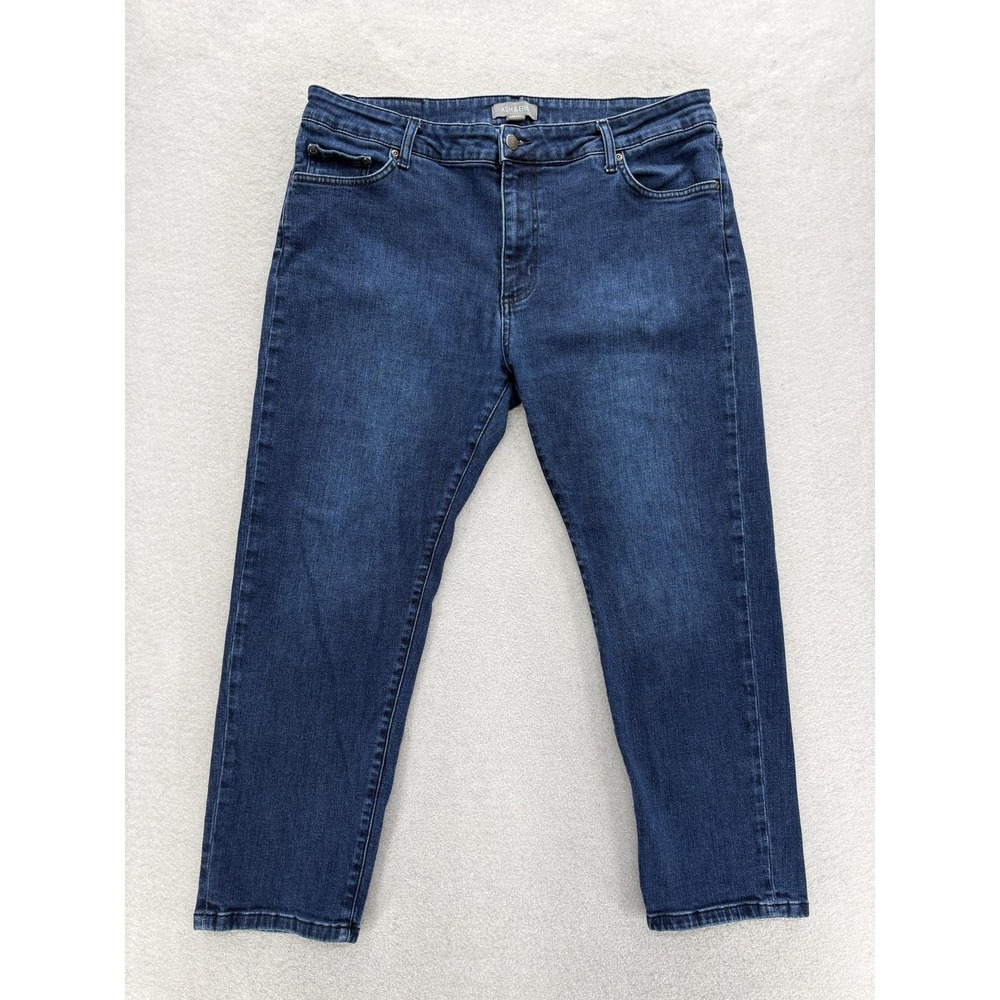 Ash & Erie Jeans Mens 38x27 Blue Medium Wash Regular Straight Stretch Denim